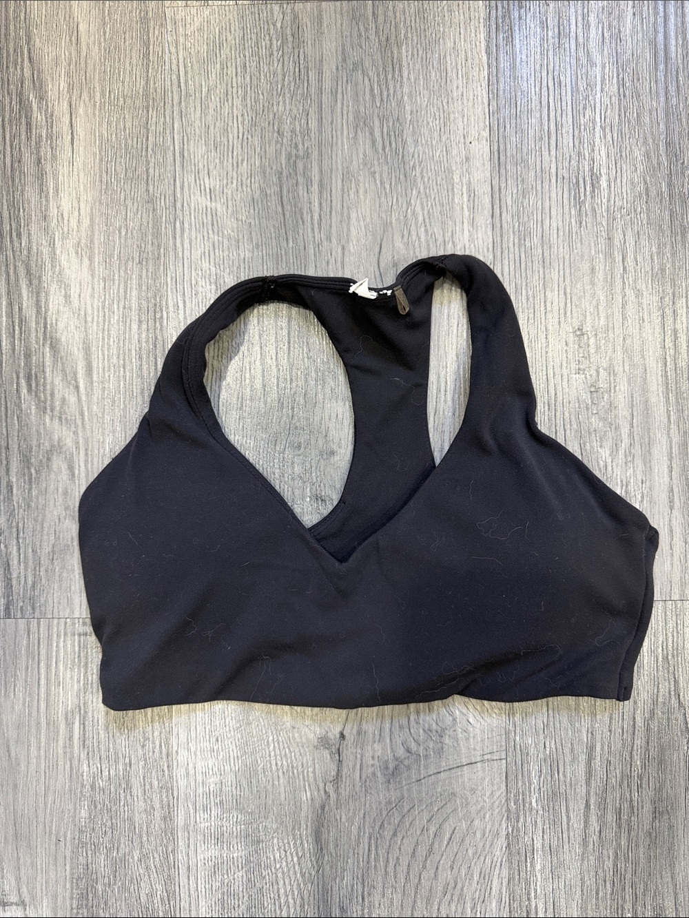 Oner Active soft motion Black V-Neck Racerback Sports Bralette